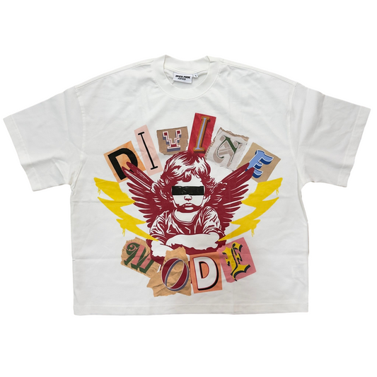 “ANGEL VISION TEE” BONE WHITE